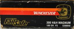 20 Rounds Of Winchester Failsafe .300 H&H Magnum