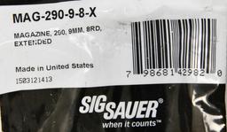 Lot Of 2 NEW SIG P290 9MM 8RD EXT Mag