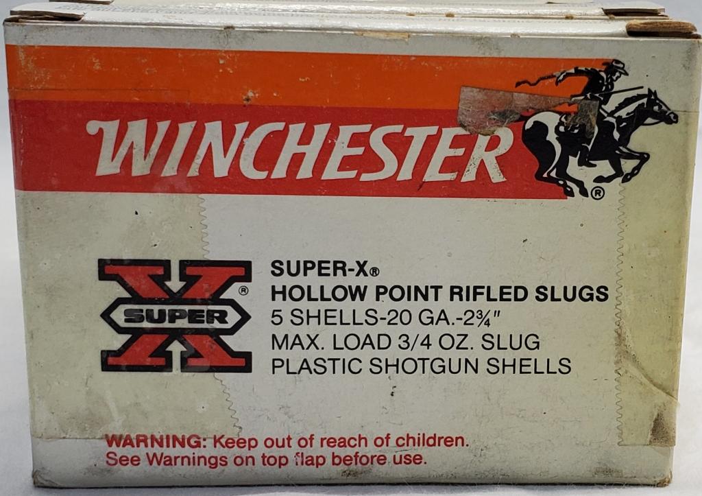 35 Rounds Of Winchester Super-X 20 Ga Rifle Slugs