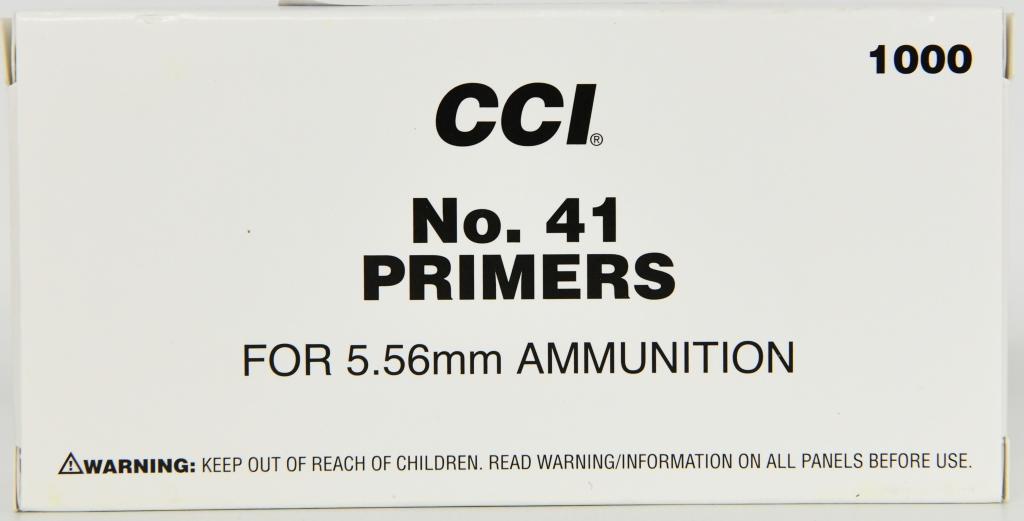 CCI Military #41 for 5.56 Nato Primers Box of 1000