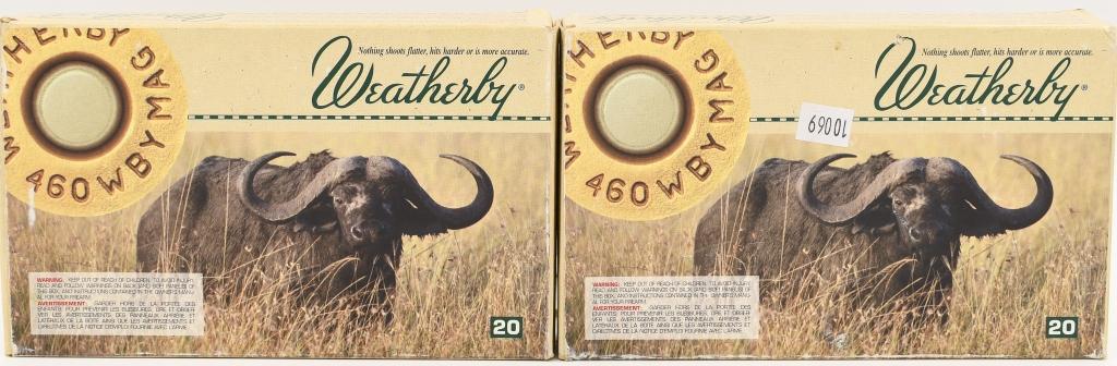 24 Rounds Weatherby .460 WBY Mag & 16 Empty