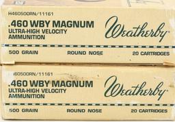 24 Rounds Weatherby .460 WBY Mag & 16 Empty