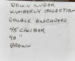 Down Under Double Buscadero 45 Cal 40" Br Belt