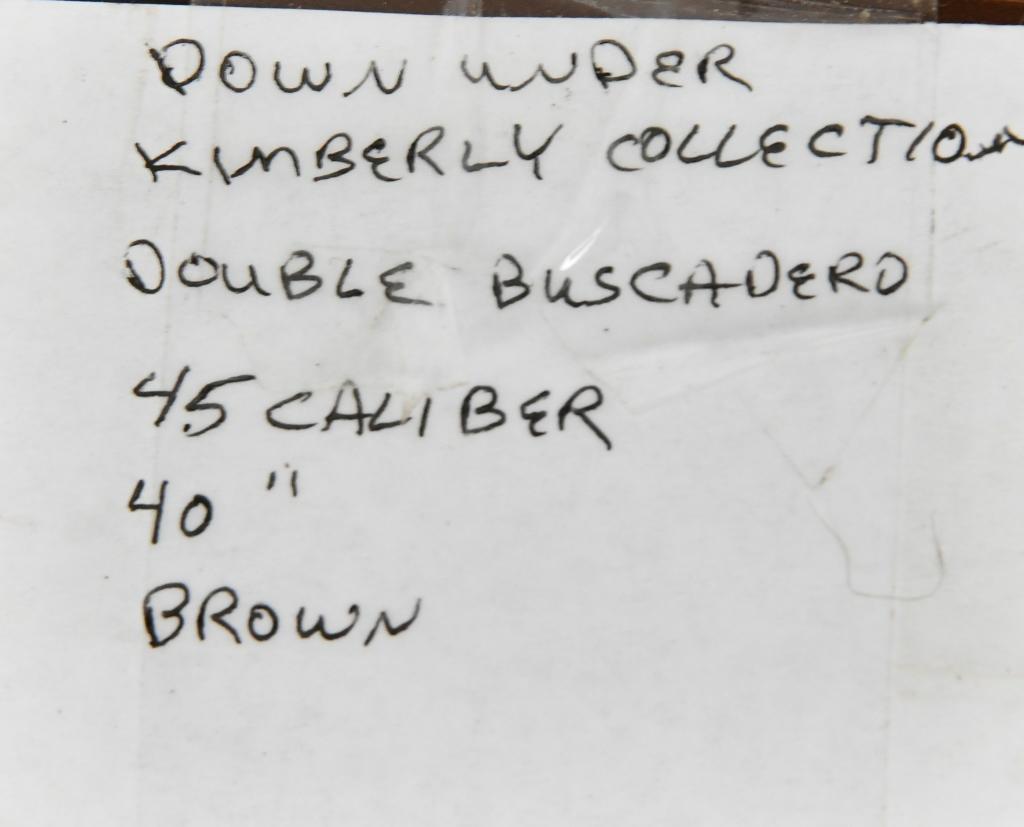 Down Under Double Buscadero 45 Cal 40" Br Belt