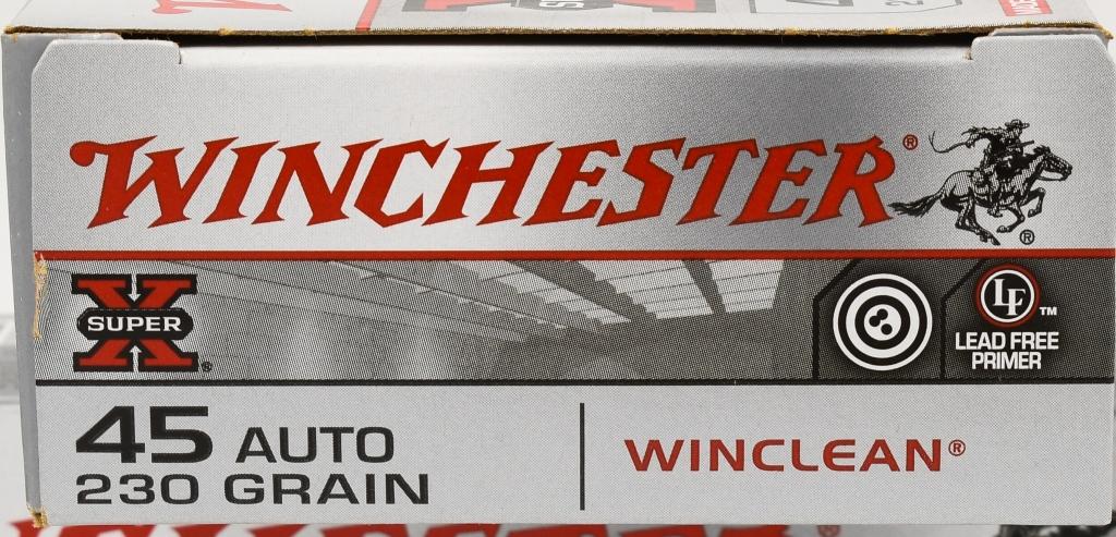 100 Rounds Of Winchester WinClean .45 ACP Ammo