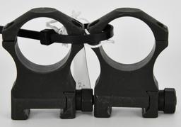High Rise Black Matte 1" Scope Rings
