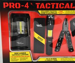 New In Package Pro-4 Tactical Survival Set, 4