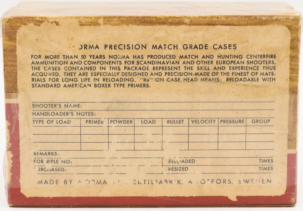 40 Count Of Norma 8x57 JR Empty Brass Casings