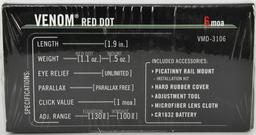 NIB Vortex Venom 1x26.5mm Red Dot Sight