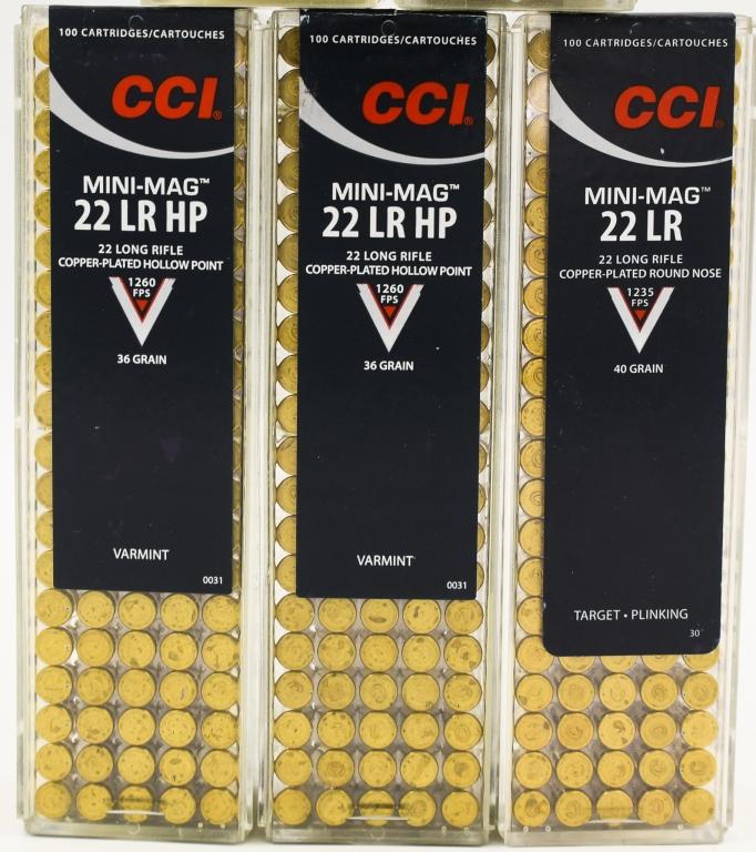 500 Rounds Of CCI Mini-Mag .22 LR Ammunition