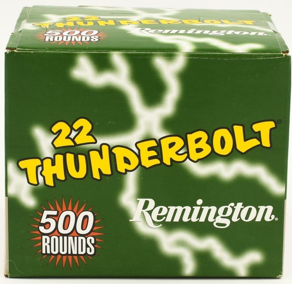 500 Rounds Of Remington Thunderbolt .22 LR Ammo