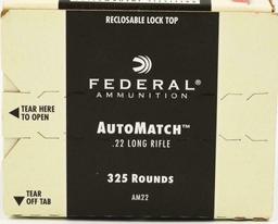 325 Rounds Of Federal Target Grade .22 LR Ammo