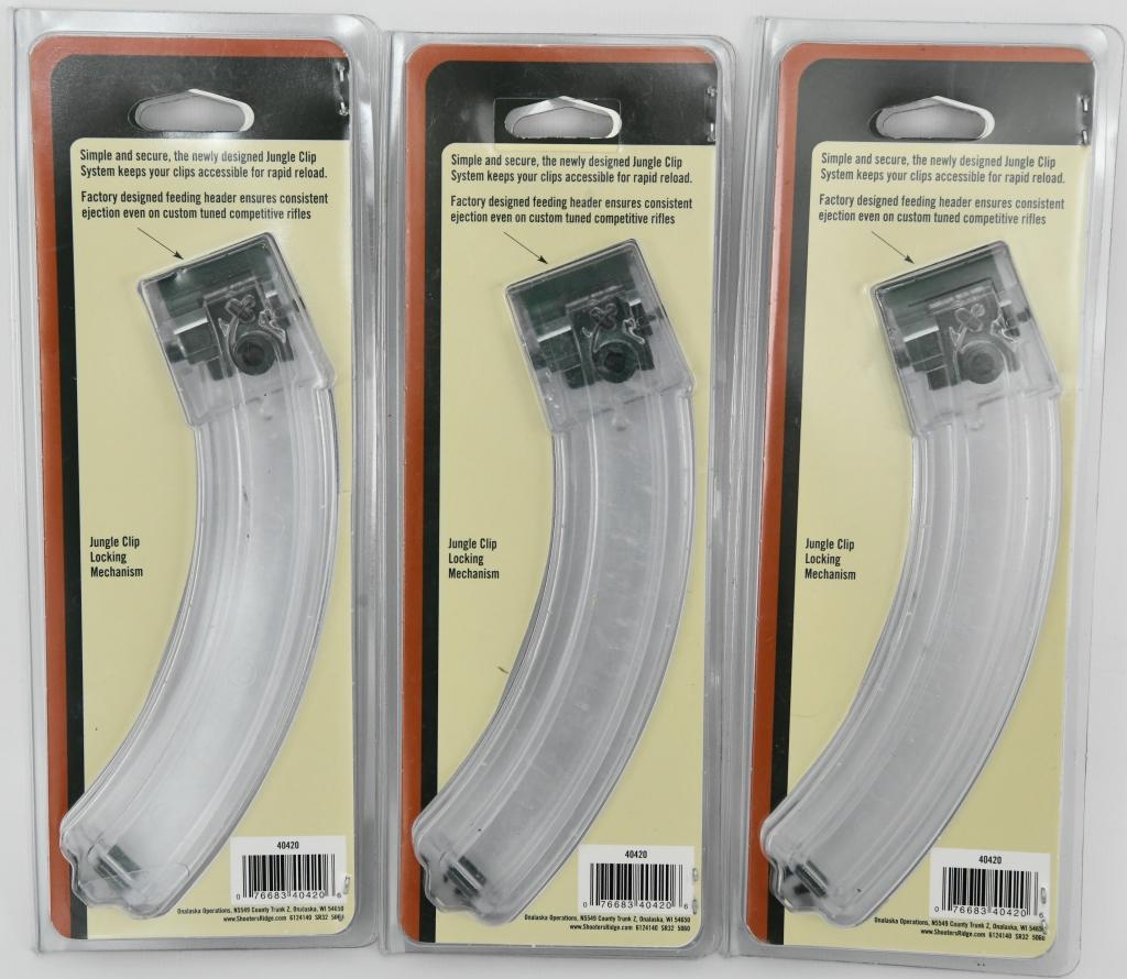 (3) NIP Shooters Ridge 25 rd Ruger 10/22 mags