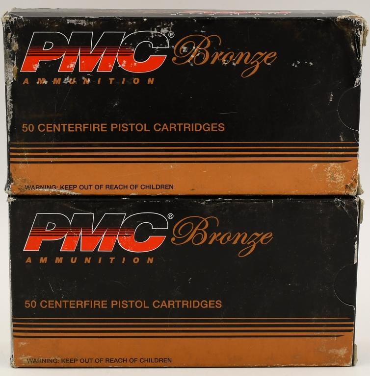 100 Rounds of PMC Bronze .45 ACP Ammunition