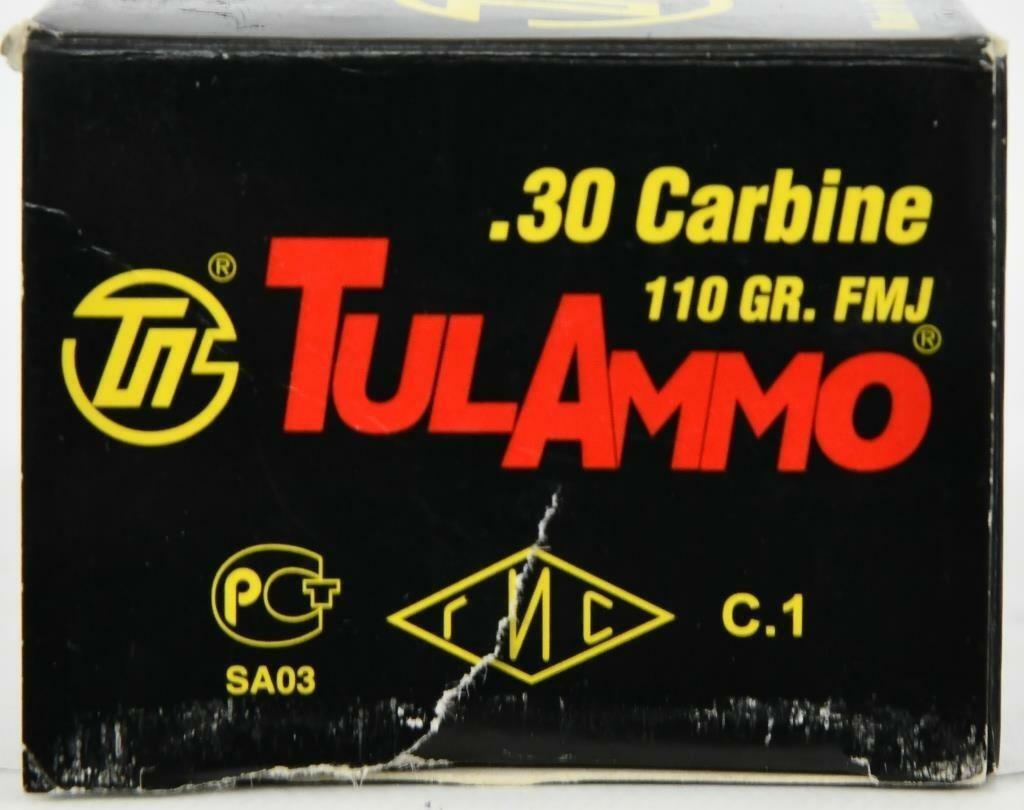 50 Rounds of TulAmmo .30 Carbine Ammunition