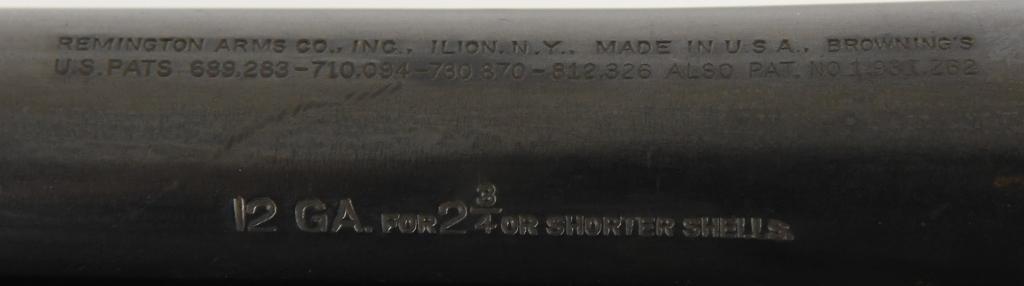 Remington Model 11 "Sportsman" 12 Ga A5 Shotgun