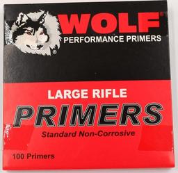 1000 Count Of Wolf Large Rifle Standard Primers