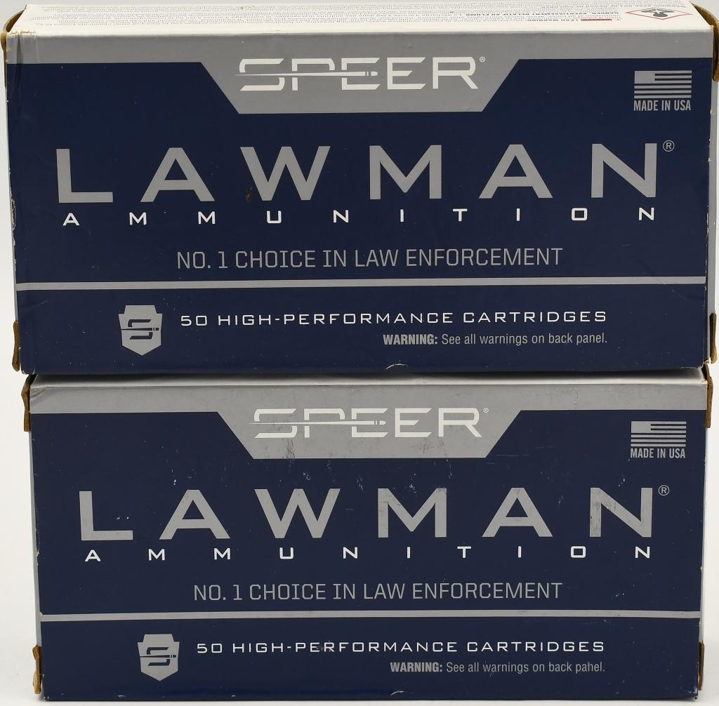 100 Rounds Of Speer Lawman .357 SIG Ammunition