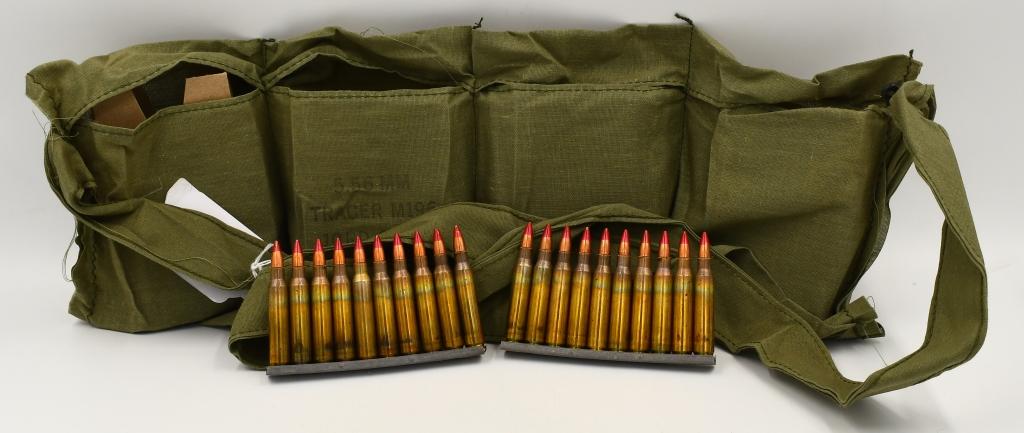 Bandolier Of 120 Rounds M196 Tracer 5.56mm