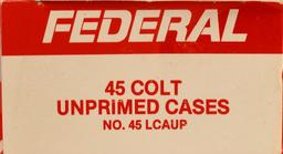 200 Count Of Federal .45 Colt Empty Brass Casings