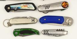 Lot of 10 Various Folding Pocket Knives