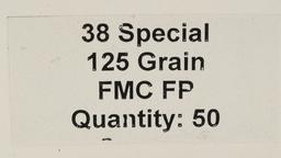 100 Rounds Of Factory Reloaded .38 Special Ammo