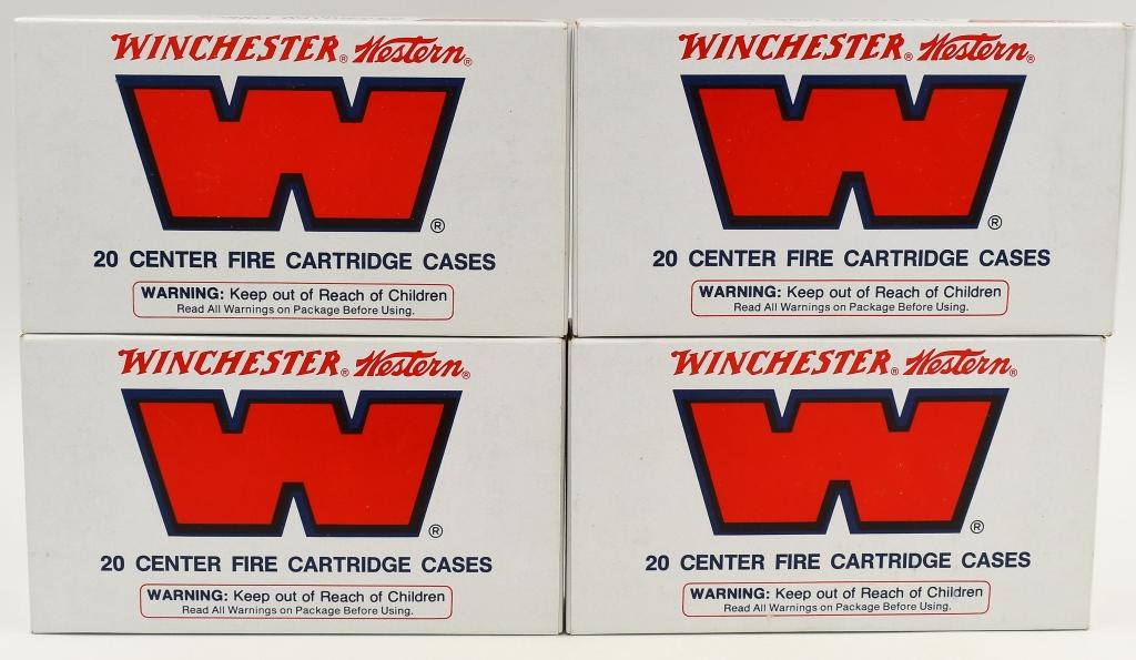 80 Count Winchester .348 Win Empty Brass Casings