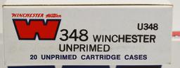 80 Count Winchester .348 Win Empty Brass Casings