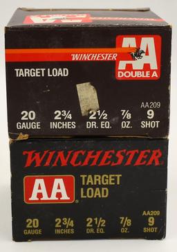 100 Rounds Of Winchester AA 20 Ga Shotshells