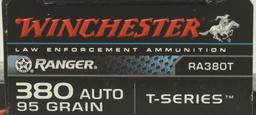 100 Rounds Of Winchester Ranger .380 Auto Ammo