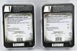 2 NIP Blackhawk Leather Ambidextrous Holsters