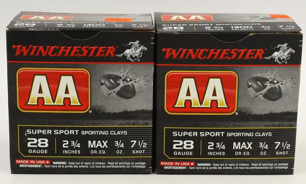 50 Rounds Of Winchester AA 28 Ga Shotshells