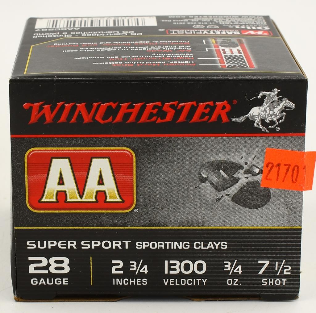50 Rounds Of Winchester AA 28 Ga Shotshells