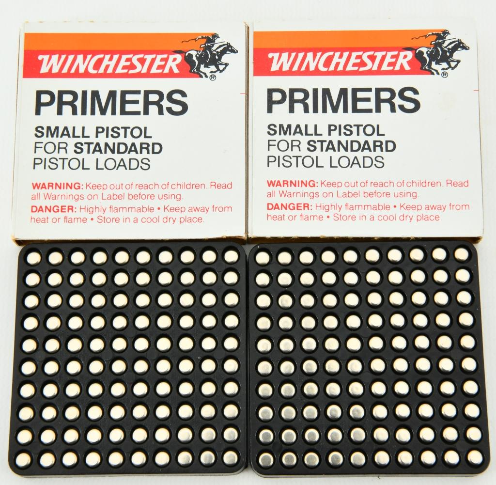 1000 Count Of Winchester Small Pistol Primers