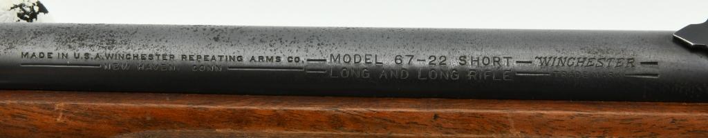 Winchester Model 67 Bolt Action Rifle .22 S, L, LR