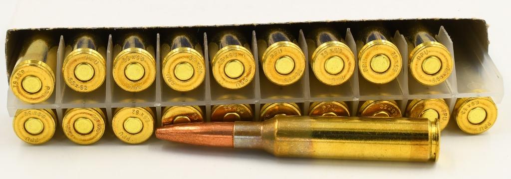 60 Rounds Of PPU 6.5x52 Carcano Ammunition