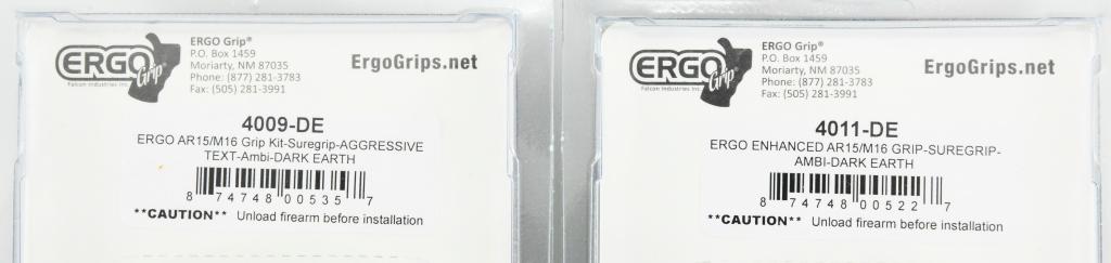 (2) ERGO AR15/M16 Grip Kit-Suregrip #4009DE&4011DE