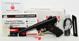 NEW Ruger Mark IV Target Semi Auto Pistol .22 LR