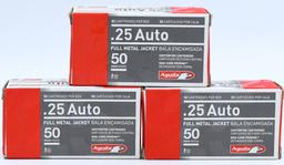 150 Rounds of Aguila .25 Auto Ammunition