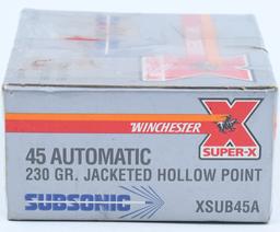 20 Rounds Of Winchester Super-X .45 Auto Ammo