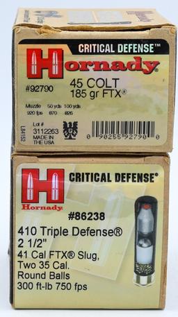 29 Rounds Of Hornady .410 Ga & .45 Colt Ammo