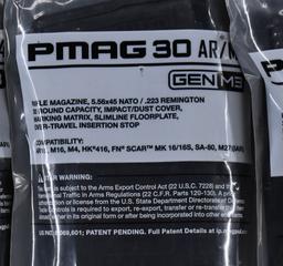 6 New Magpul Pmag AR15/M16 30 Rd Magazines