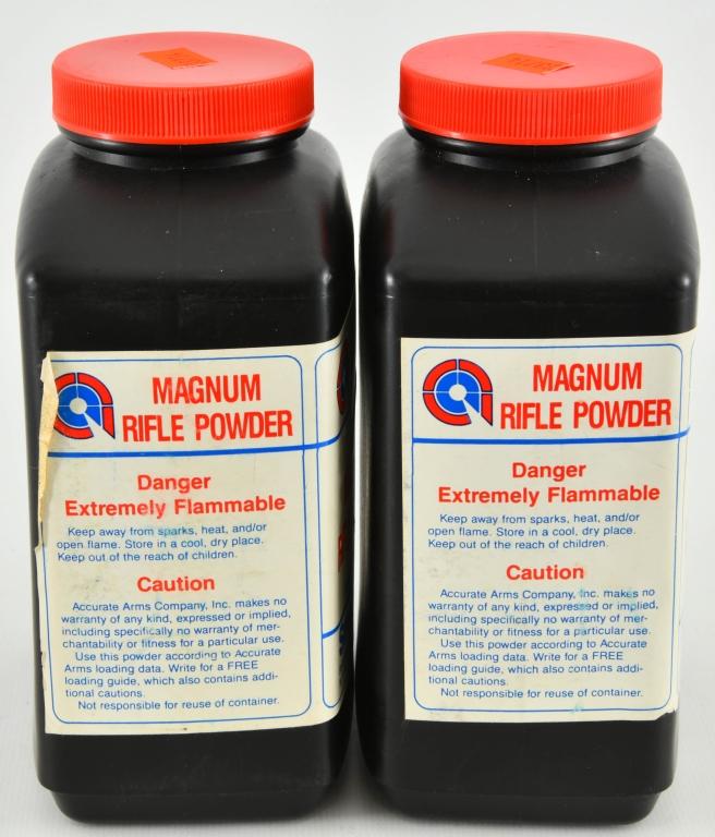 2 bottles Accurate Magnum Rifle Powder Smokless