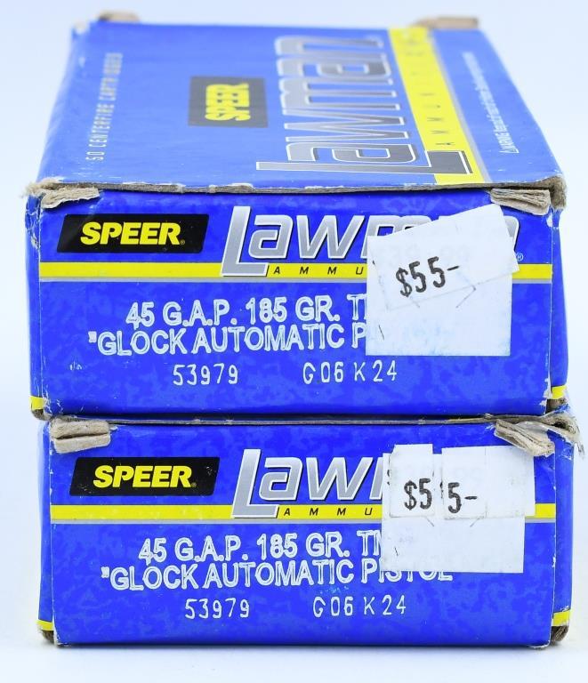 100 Rounds Of Speer Lawman .45 GAP Ammunition