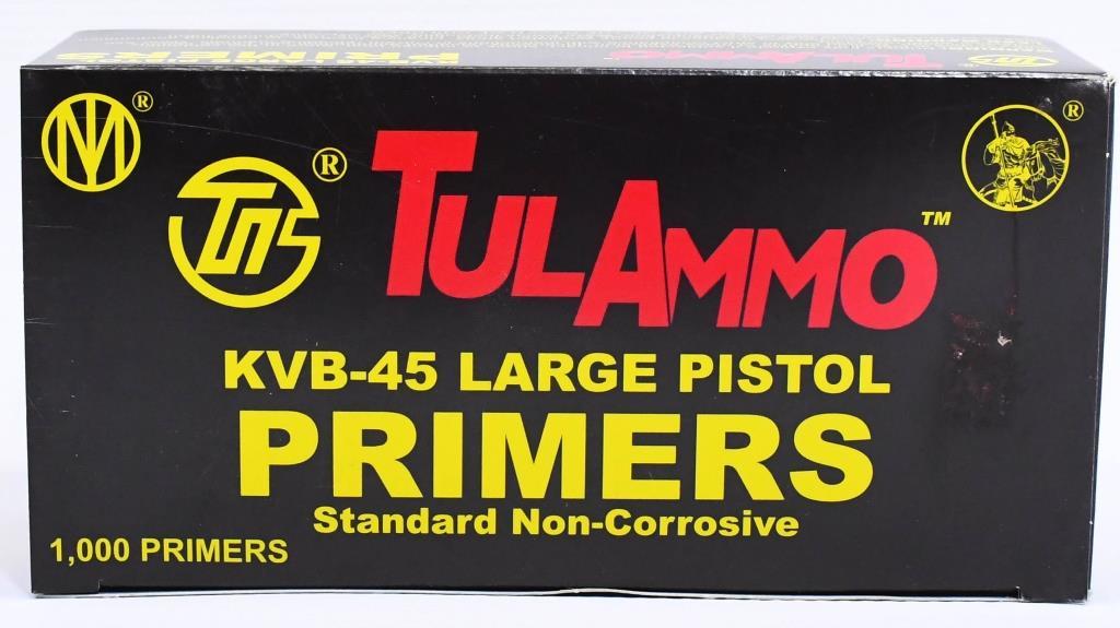 1000 Count Of TulAmmo KVB-45 Large Pistol Primers