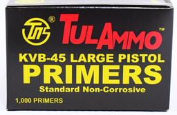 1000 Count Of TulAmmo KVB-45 Large Pistol Primers