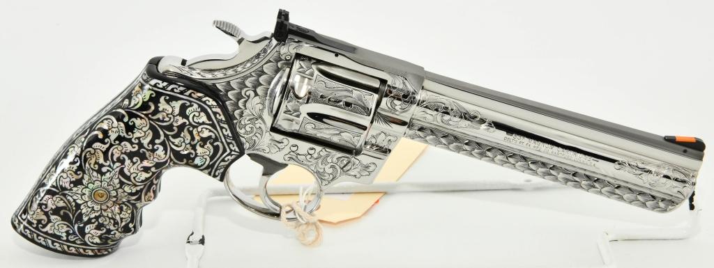 Engraved Colt King Cobra Snake Gun .357 Magnum