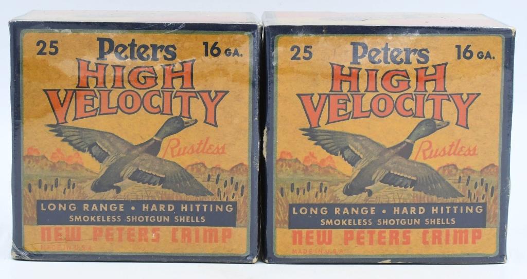 2 Collector Boxes of Peters 16 Ga Shotshells