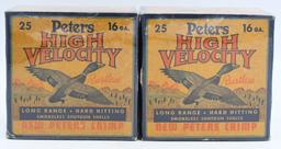 2 Collector Boxes of Peters 16 Ga Shotshells