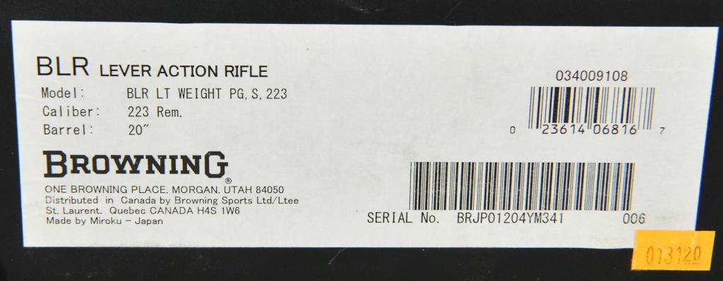 Browning BLR-81 Lightweight Rifle .223 Rem